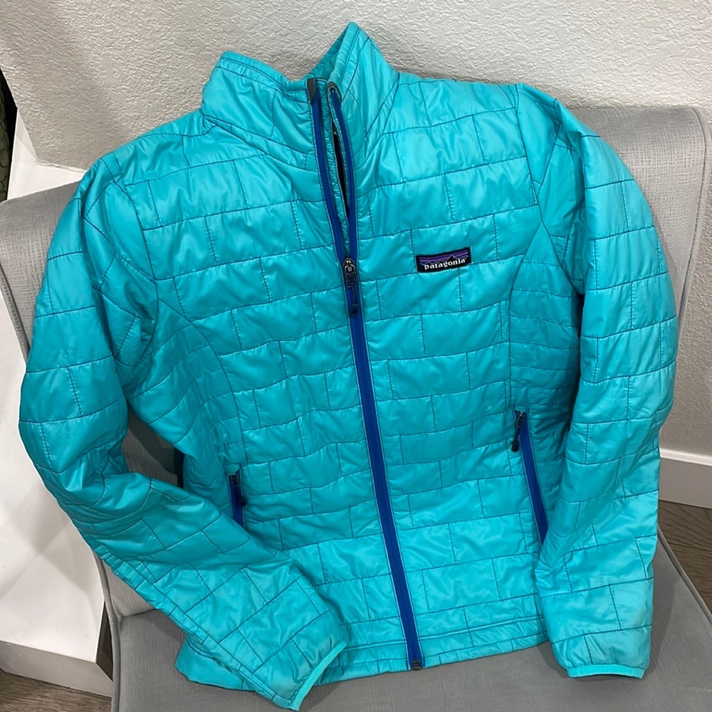 Patagonia puffer jacket - Teal/Blue